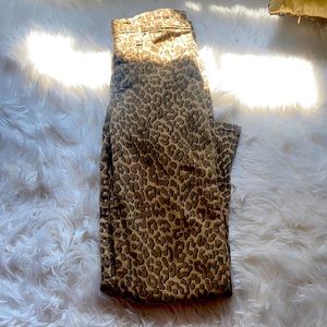 Lucky brand cheetah print jeans